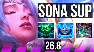 SONA &amp; Draven vs NAUTILUS &amp; Vel'Koz (SUP) | EUW Master | 26.8