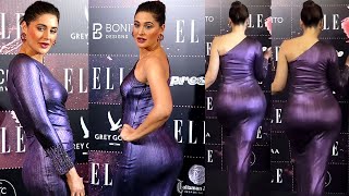 Ekdum Kadak BOOmbastic 😲 Nargis Fakhri Flaunnts Her Big Back In Bodycon Outfit At Elle Awards