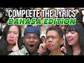 Complete The Lyrics! Bahasa Edition | SAYS Challenge