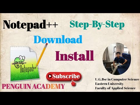 How To Download and Install Notepad++ on Windows | Sinhala | Step-By-Step | #NotepadPlusPlus