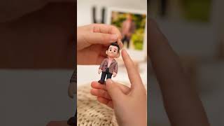 Turned his favorite photo into a tiny version of him…