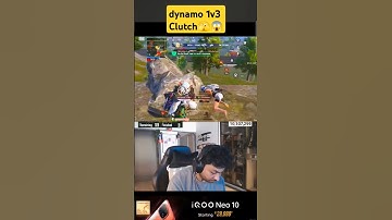 dynamo 1v3 clutch🫣😱 #shorts #bgmi @DynamoGaming