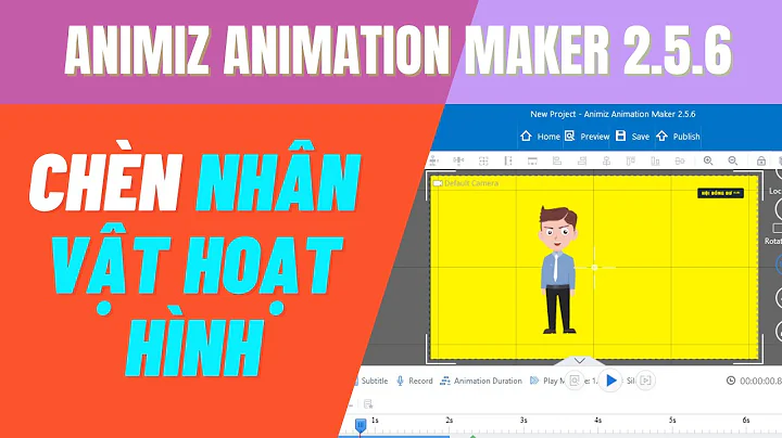 Hướng dẫn chèn NHÂN VẬT HOẠT HÌNH trong phần mềm Animiz | ANIMIZ ANIMATION MAKER | Hội Đồng Dư Vlog