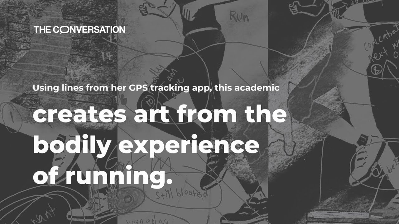 Drawing data: this academic makes art from the bodily experience of long-distance running