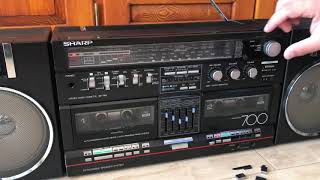 Sharp GF-700H(BK) Radio Cassette Player
