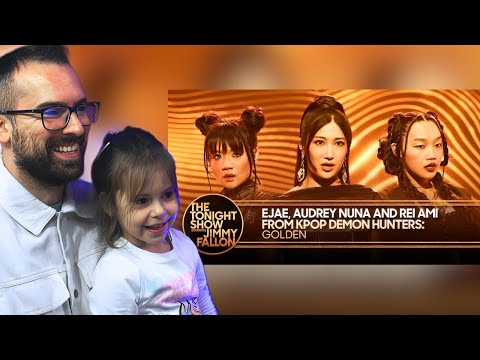 Dad And Daughter React To EJAE Audrey Nuna And Rei Ami From KPop Demon Hunters Golden