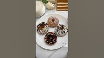 Spongy Bread Donuts #shorts #donuts #donut  #recipe #food #donutrecipe #chocolatedonut