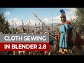 How to Quickly Sew Clothing in Blender 2.8 - Marvelous Designer for free?