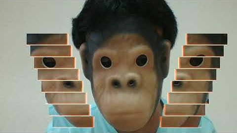 [顔面トータルリコール] Processing OpenCV インタラクティブアート