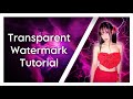 Transparent watermark tutorial  capcut 2023