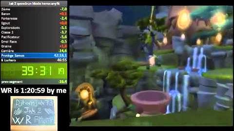 Jak 2 speedrun old WR [1:20:12] ( single segment - Mode héros )