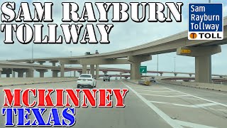 Sam Rayburn Tollway  Lewisville to McKinney  Texas  4K Highway Drive