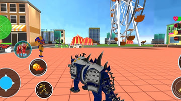 Flying Wild Tiger Robot Game 2022- Robot Dinosaur Games #84- Android Game play