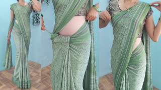crape saree draping tips and tricks for beginners | very easy saree draping tutorial