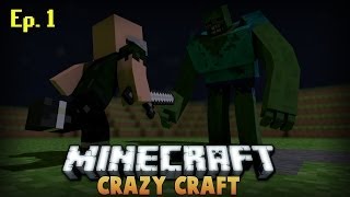 Minecraft: crazy craft! modded let's play! ep. 1