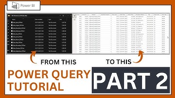 How to Import and join multiple text files data with APPEND in Power Query #powerquerytutorial