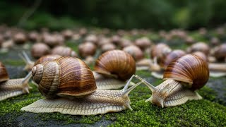 The Tiny Hunter: Watching a Snail Use its 20,000 Teeth to Eat | Microscopic Foraging