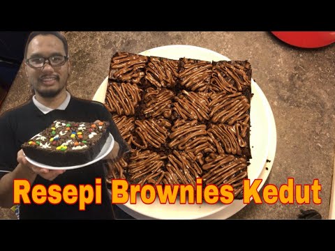 Resepi Brownies Mudah  Bonus Tips Nak Dapatkan Kedut-Kedut Coklat Menjadi  Cantik