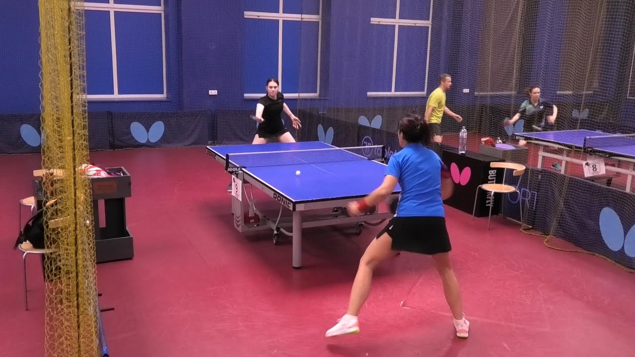 Шапошникова А. - Вольская И. настольный теннис Командный МИКСТ ТТплэй ...