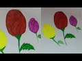 How to draw a rose flower