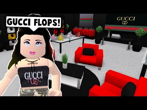 I Made A Gucci Store In My Mall Roblox Bloxburg Youtube - gucci homestore v4 in progress roblox