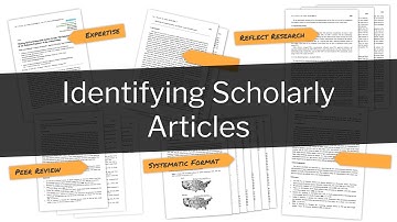Identifying Scholarly Articles