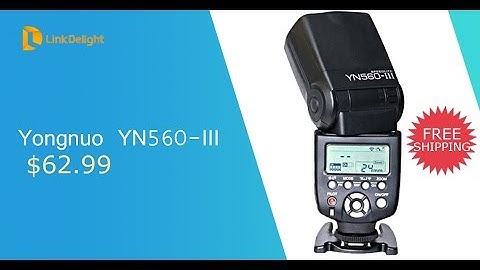 YONGNUO YN560III on-Camera Flash Function Video -- Linkdelight.com