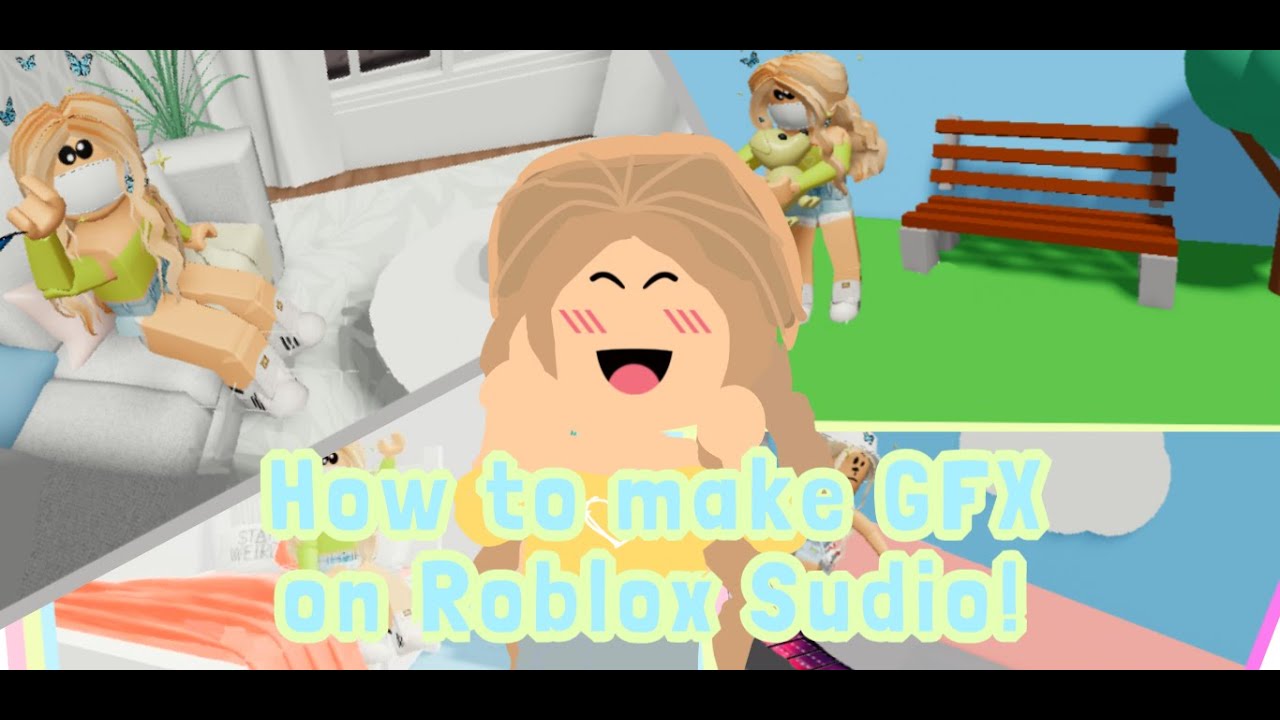 How To Make A Gfx On Roblox Studio Youtube - roblox bench gfx