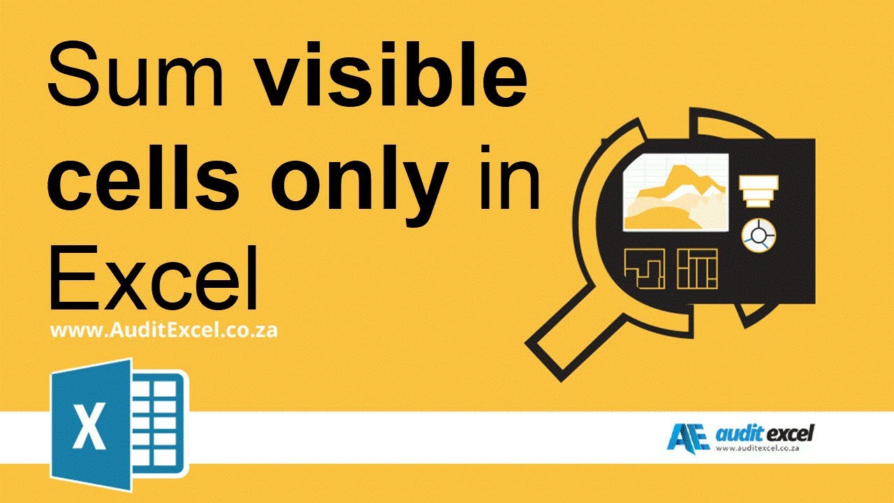 Sum Visible Cells Only In Excel Or Average Count Etc Youtube