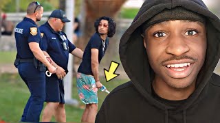 PEEING In Front Of COPS WILD PRANK ( Crazy Reaction)