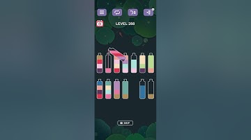 water sort puzzle -sort color puzzle game level 288