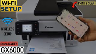 Canon Maxify GX6000 WiFi Setup, Add In SmartPhone, Wireless Printing & Scanning Review !! by Printer Guruji 1,614 views 6 months ago 2 minutes, 45 seconds