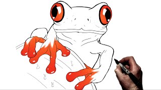 How To Draw A Tree Frog | Step By Step