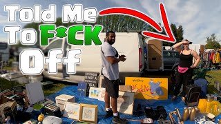 Potty Mouthed Seller Tells Me To F*CK OFF !!  CarBoot Sale Hunting