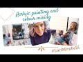 How I mix my acrylic paints and use stencils with Spray bombs - Lori Mirabelli