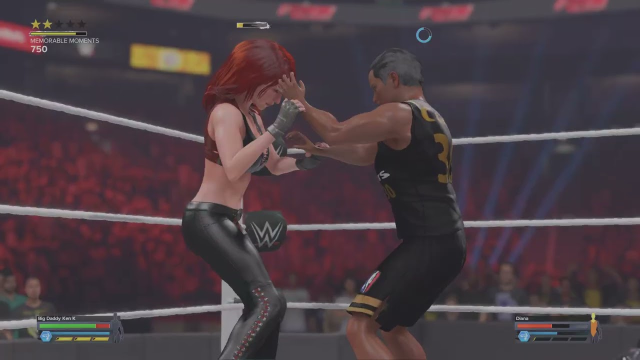 WWE 2K24: Low blow to Diana