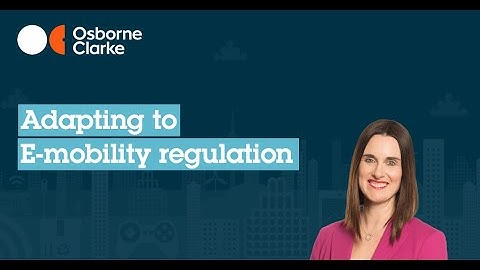 Adapting to E-mobility Regulation