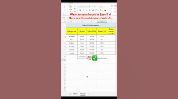 5 Excel Shortcuts You Must Know! 🚀 Save Time Like a Pro! #excel #excelshorts