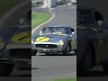 Karun Chandhok in the Ferrari 250 GTO takes on the 250 Lusso down the Lavant Straight