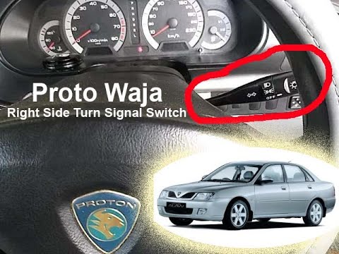 Proton Waja: Turn Signal Switch change to Right Side (Suis isyarat belok sebelah kanan)