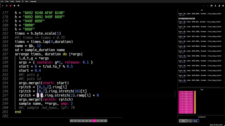 Roxanne Harris - Live Coding w/ Sonic Pi Practice ...