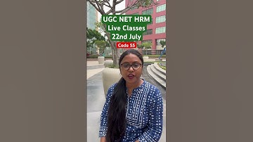 Live classes for UGC NET HRM starting 22nd July. Enroll with us now. #ugcnet #ugcnetexam