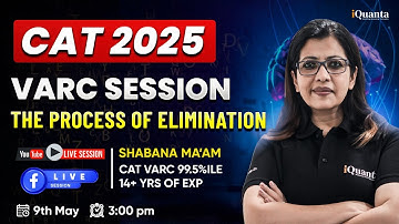 Process of Elimination in VARC 🔥 CAT 2025 Tips by Shabana Ma’am