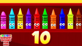 ten in the bed crayons more best popular nursery rhymes for children