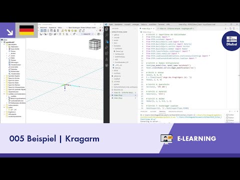 Programmieren mit RFEM 6 und Python | 005 Beispiel | Kragarm