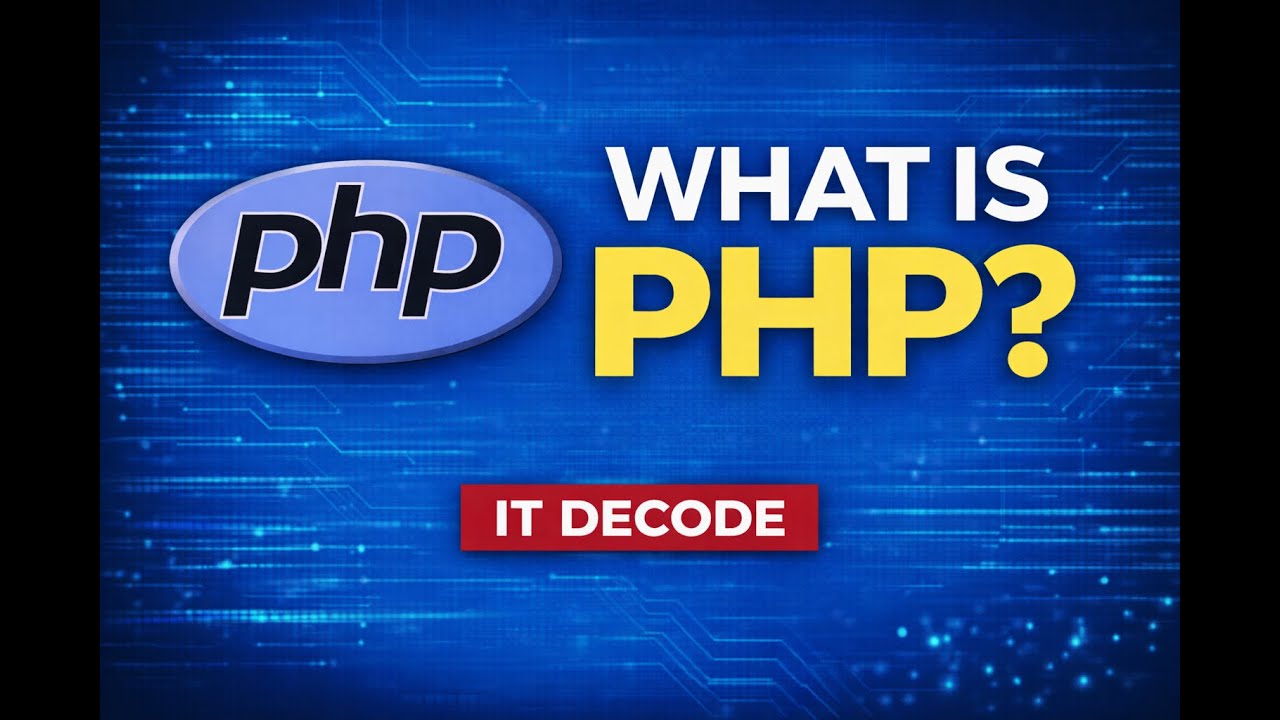 What is PHP? PHP Introduction & Basics @ITDECODE19 - YouTube