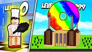 GETTING The HIGHEST DONUT FACTORY LEVEL POSSIBLE? // Roblox