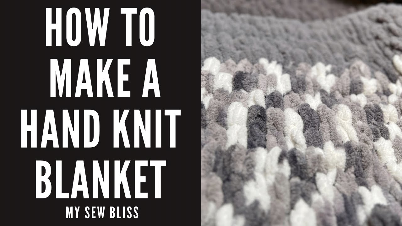 How to Hand Crochet (Finger Crochet) a Blanket in 1 Hour with Simply Maggie  NEW! 