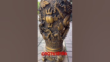 Cặp bình sống Long siêu đẹp #đồđồngcổ #đồnghồxưa#đồxưacũ #đồđồngxưa #đồcổxưa #đồđồngcổ #đôxưa I #đồc