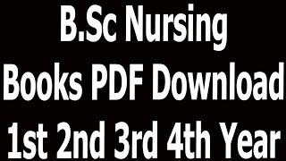 B Sc Nursing Books PDF Download 1st 2nd 3rd 4th Year screenshot 4